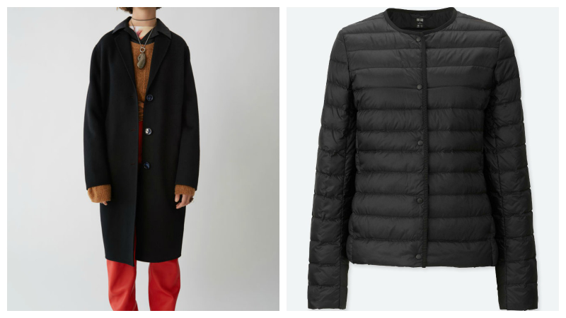 Images via Acne Studios and Uniqlo.